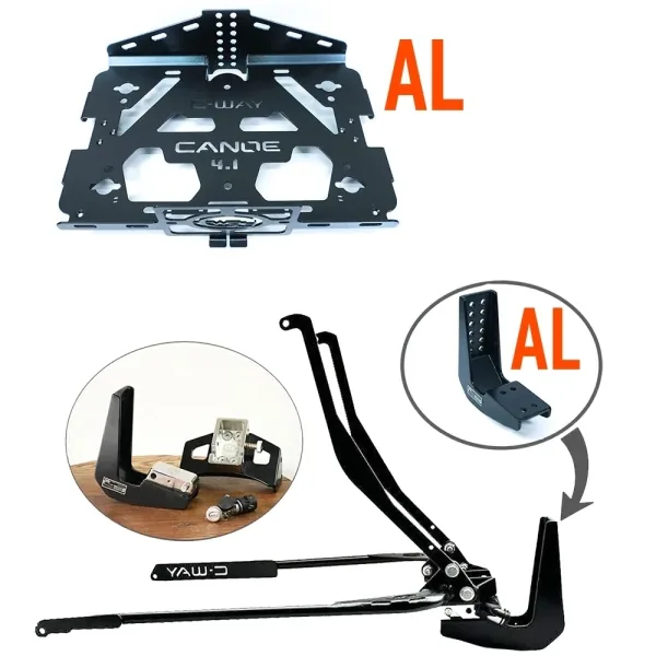 Kit de suporte de malas 4-in-1 em alumínio C-Way Canoe 2.0 para Honda Gold Wing