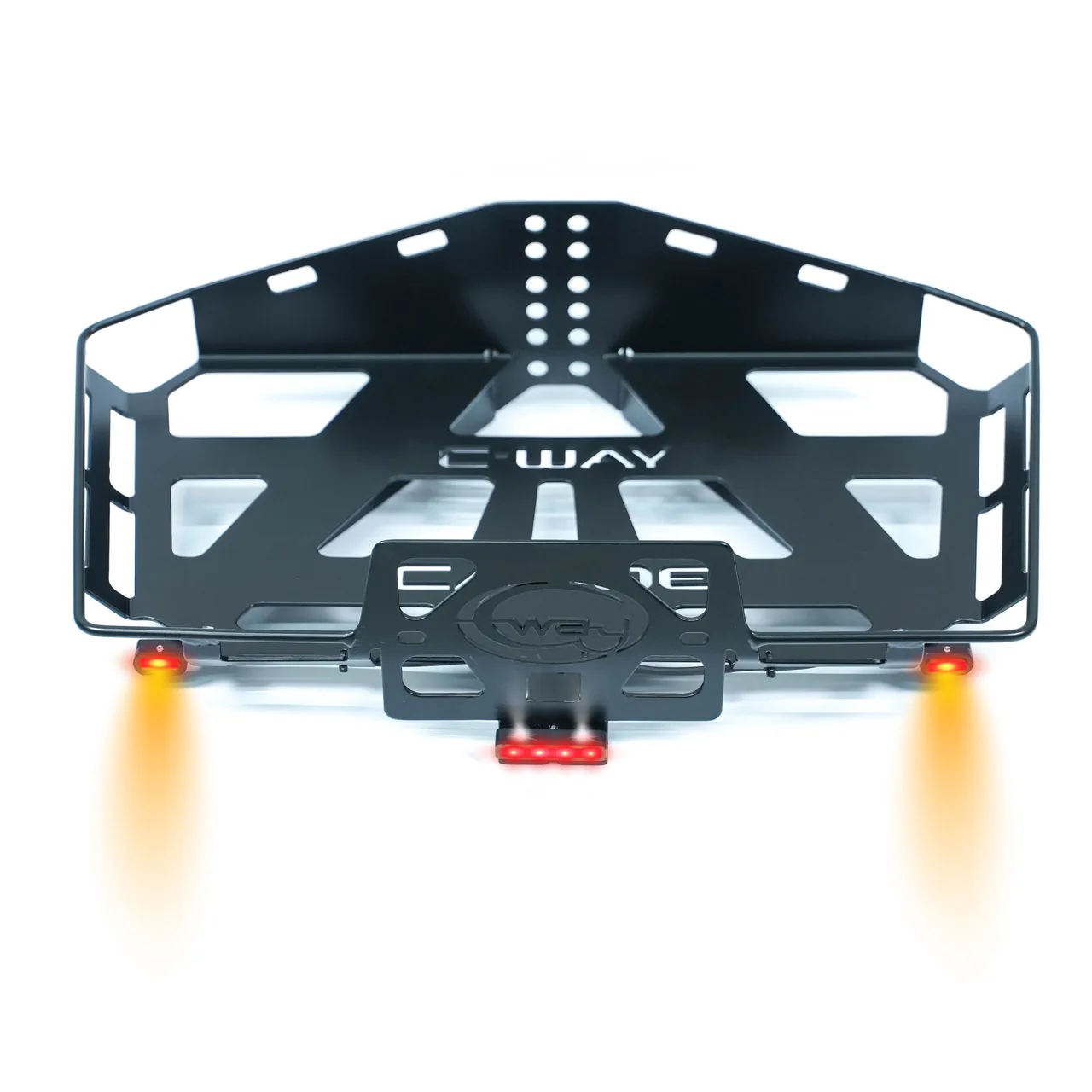 Suporte de malas 4-in-1 em aço C-Way Canoe 2.0 com luzes para Honda Gold Wing